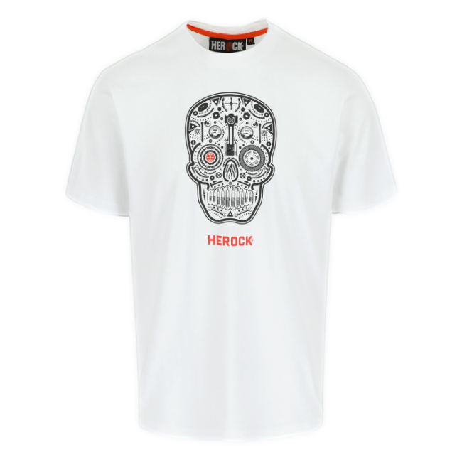 T-shirt manches courtes Skullo Blanc - Herock