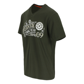 T-shirt manches courtes Barber Kaki foncé - Herock