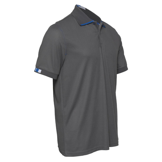 Polo de travail Beven gris/bleu - North Ways
