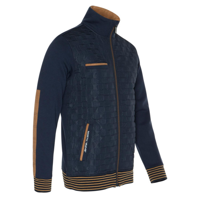 Arbeitsweste Andreu marineblau und kamel - North Ways