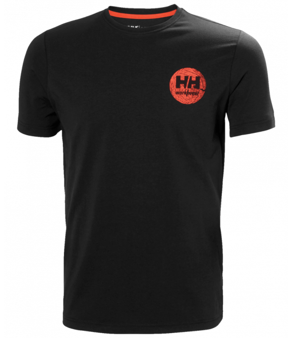 T-shirt hhww graphic noir homme - helly hansen workwear