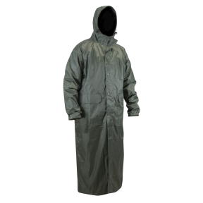 Lange, flexible Regenjacke Blizzard Dunkelkhaki - LMA