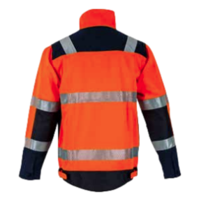 Warnweste Ampoule Neonorange und Marine - LMA