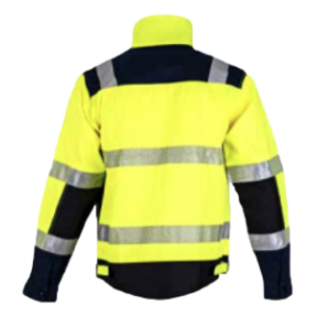 Hv vest Reflexion Fluorgeel en marineblauw - LMA