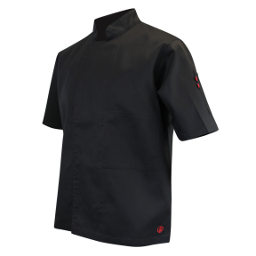 Veste de cuisine mc pressions cachées Écumoire Noir - LMA