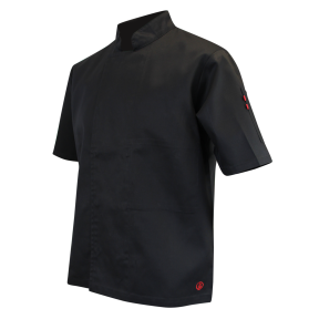 Veste de cuisine mc pressions cachées Écumoire Noir - LMA