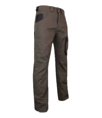 Pantalon bicolore paysagiste Terreau Taupe et noir - LMA