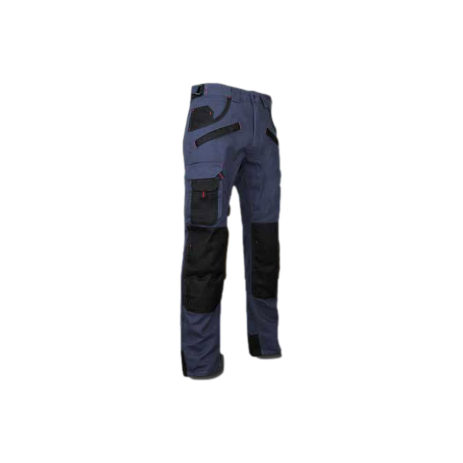 Tweekleurige broek met kniebeschermerzakken Authentic Briquet Donkerblauw en zwart - LMA
