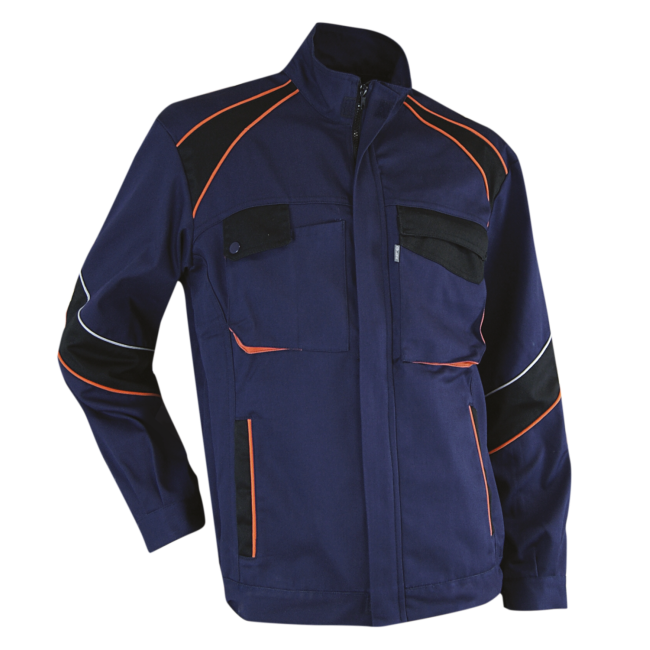 Blouson tricolore Dynamics Houe Marine noir et orange - LMA
