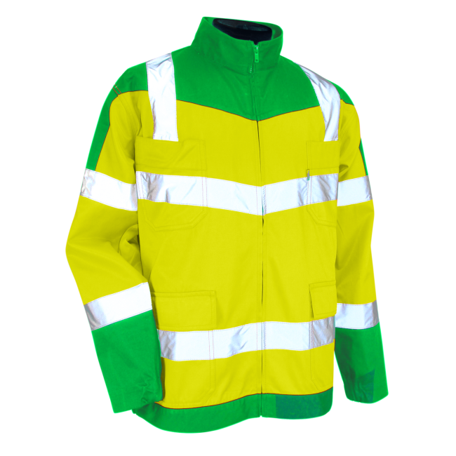 Blouson bi-colore haute visibilité Urgence Orange fluo et vert - LMA