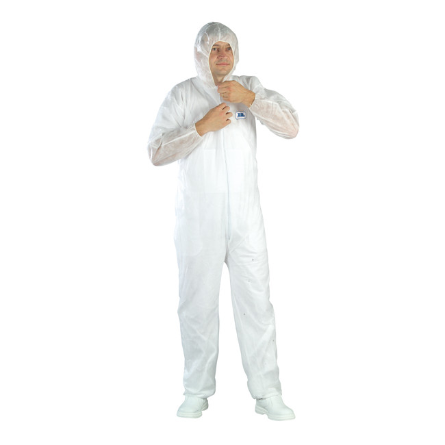 SPP overall 40g/m² wit met capuchon - COVERGUARD