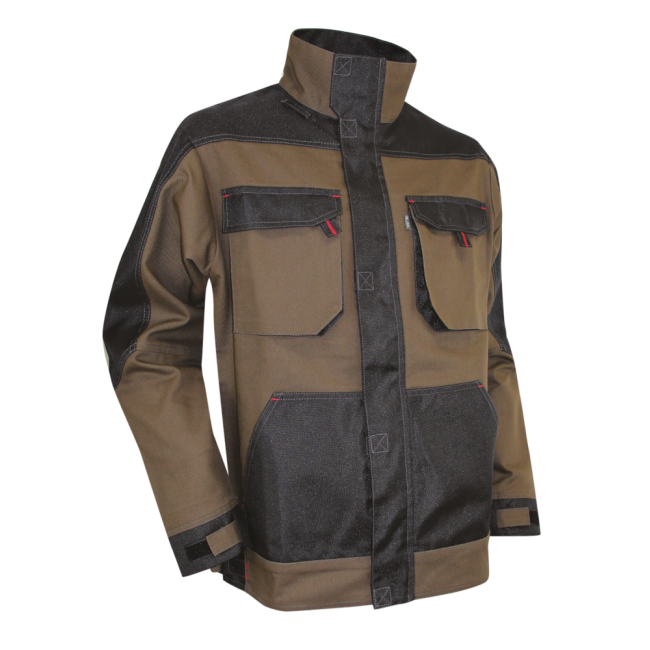 Veste bicolore authentic Résine Taupe et noir - LMA