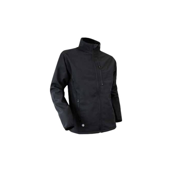 Blouson polaire softshell zippé Quartz Noir - LMA