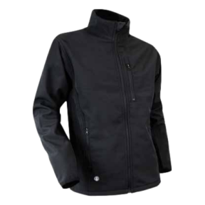 Fleece softshell jas met rits Quartz Zwart - LMA