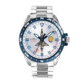 Montre automatique homme ATHOS 8 argent - Patrouille de France