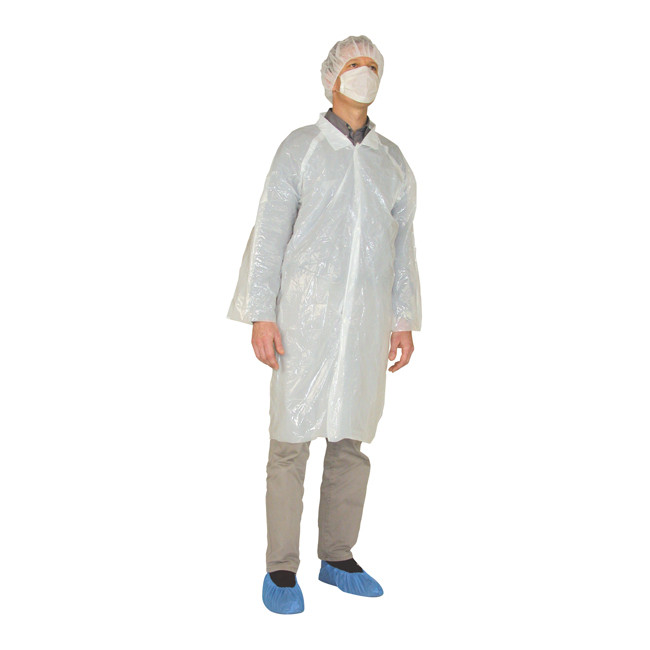 Bluza dla odwiedzających polietylen biała (X10) - COVERGUARD