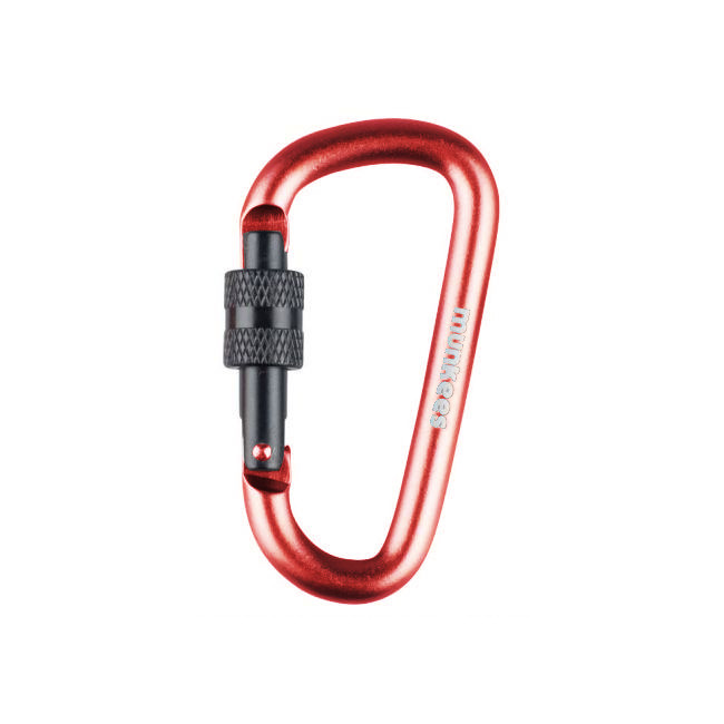 Mousqueton verrouillage à vis (6 x 60 mm) Rouge - Munkees