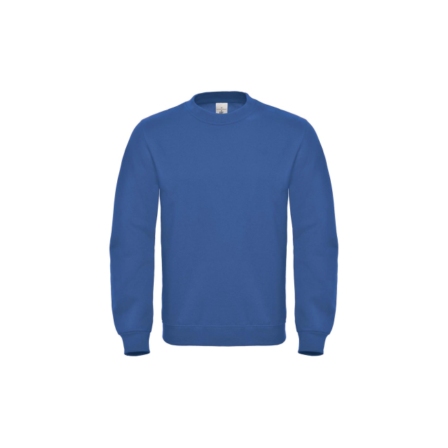 Sweater lange mouwen koningsblauw - B&C
