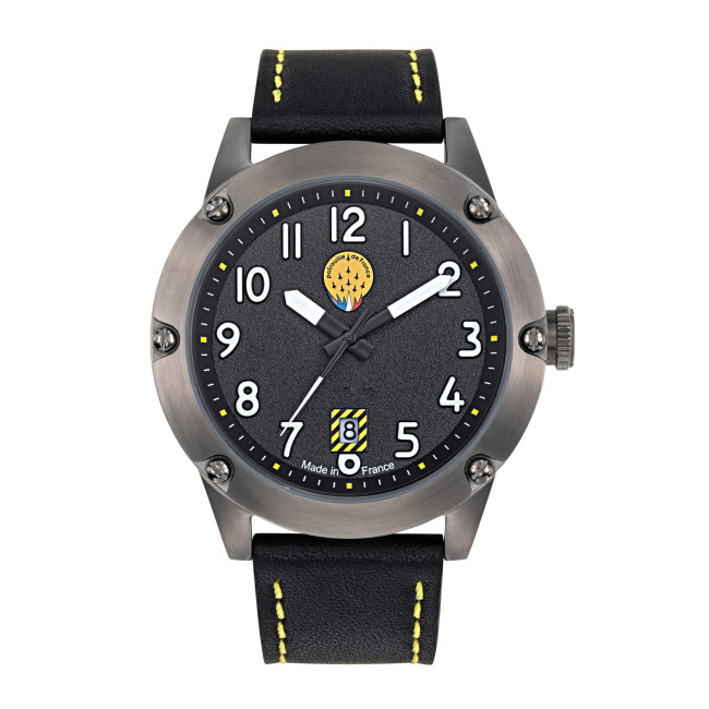 Montre homme cuir noir Tarmac 701 M23 - Patrouille de France