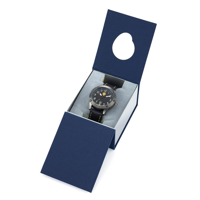 Montre homme cuir noir Tarmac 701 M23 - Patrouille de France