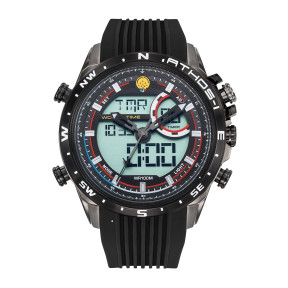 Montre homme chrono alarme ATHOS 1 noir - Patrouille de France