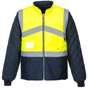 Gilet S769 Hi-Vis bicolore reversible Jaune/Marine - Portwest