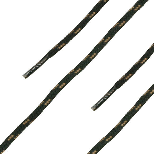 Runde Schnürsenkel schwarz/braun - Haix