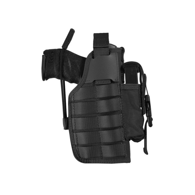 Holster BDU MOLLE tweezijdig zwart - Radar