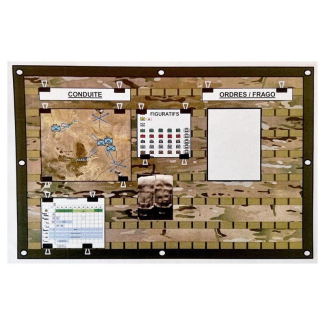 Panneau d'affichage "SMOC OPS" MOLLE coyote - Arktis