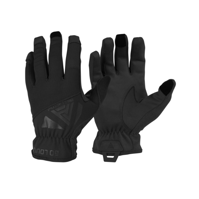 Leichte Handschuhe aus schwarzem Kunstleder - Direct Action