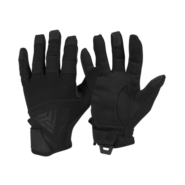 Gants durs en cuir synthétique noir - Direct Action