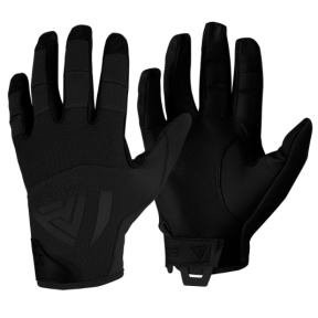 Gants durs en cuir véritable noir - Direct Action