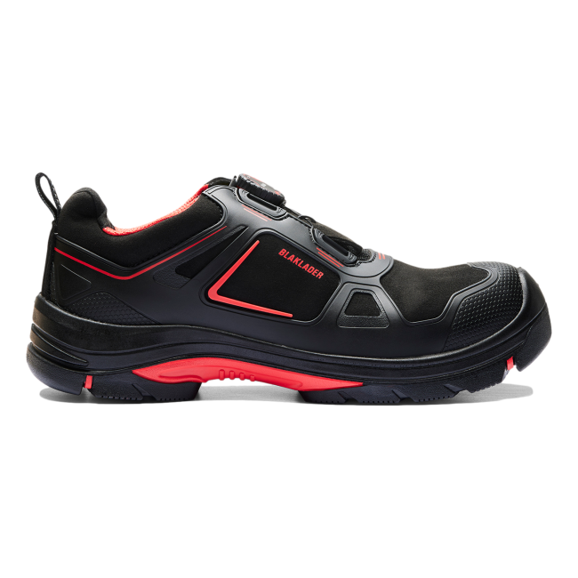Veiligheidsschoenen Gecko S3 SRC HRO ESD Zwart en rood - Blaklader