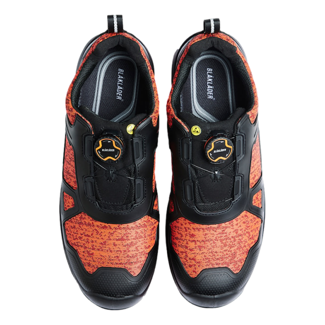 Sicherheitsschuhe Gecko S3 SRC HRO ESD Orange und schwarz - Blaklader