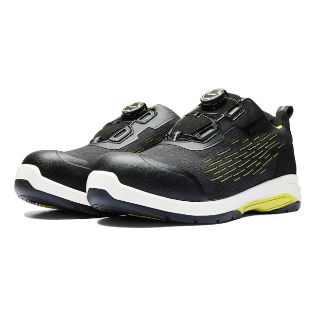 Buty ochronne Cradle S1P SRC ESD Czarne i żółte fluo - Blaklader