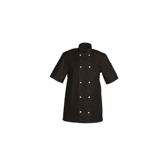 Kochjacke Kurzarm Fabrice schwarz - SNV