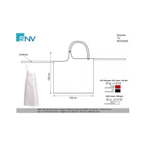 boucher tablier noir - snv