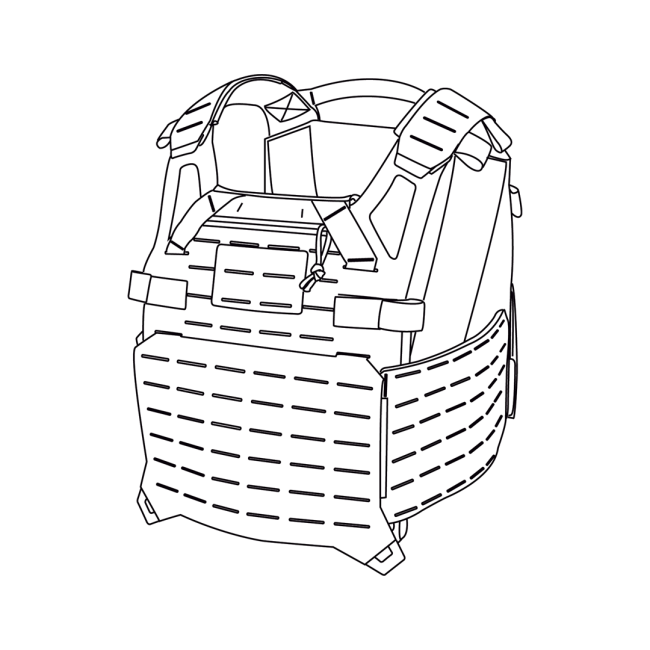 Porteplaques Spitfire vert adaptatif Direct Action