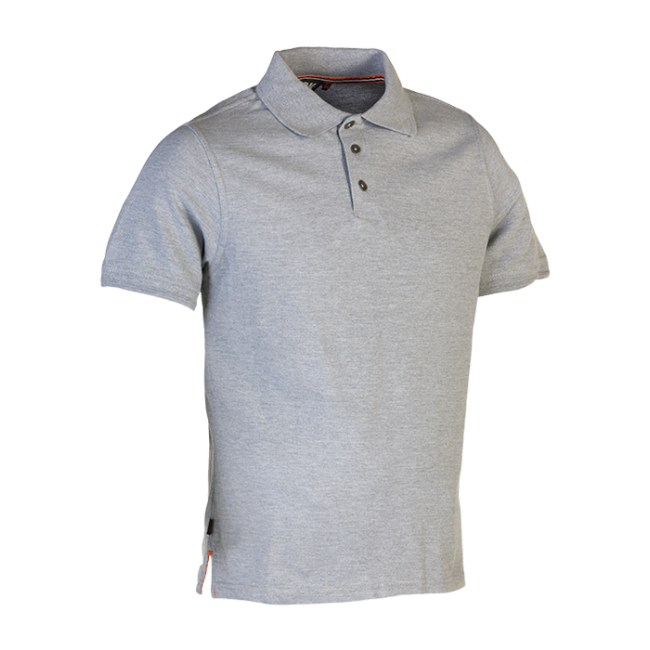 Polo manches courtes Levi Gris chiné - Herock