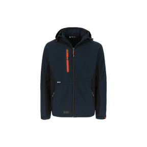 Trystan softshell veste Bleu Marine/Noir - Herock