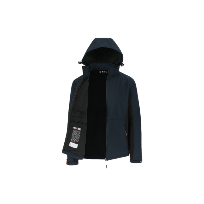 Trystan softshell veste Bleu Marine/Noir - Herock