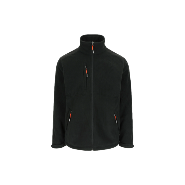 Fleece werkvest Markus zwart - Herock