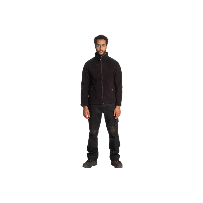 Fleece werkvest Markus zwart - Herock