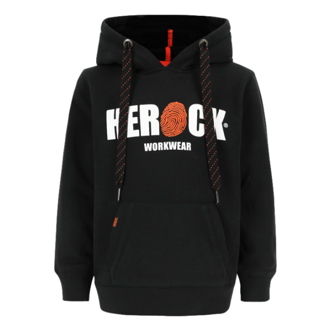 Sweater avec capuchon enfant Hero Kids Noir - Herock