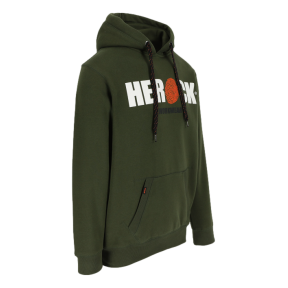 Kapuzensweater Hero dunkelkhaki und schwarz - Herock