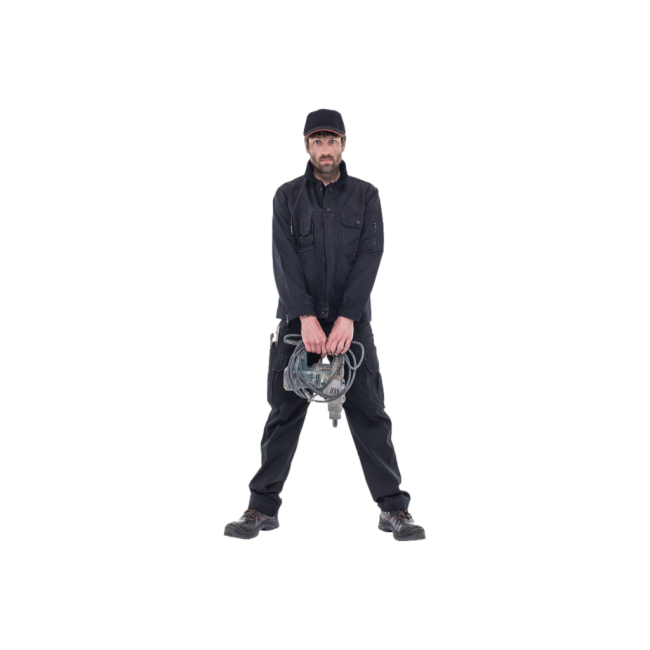 Pantalon de travail court Thor noir - Herock