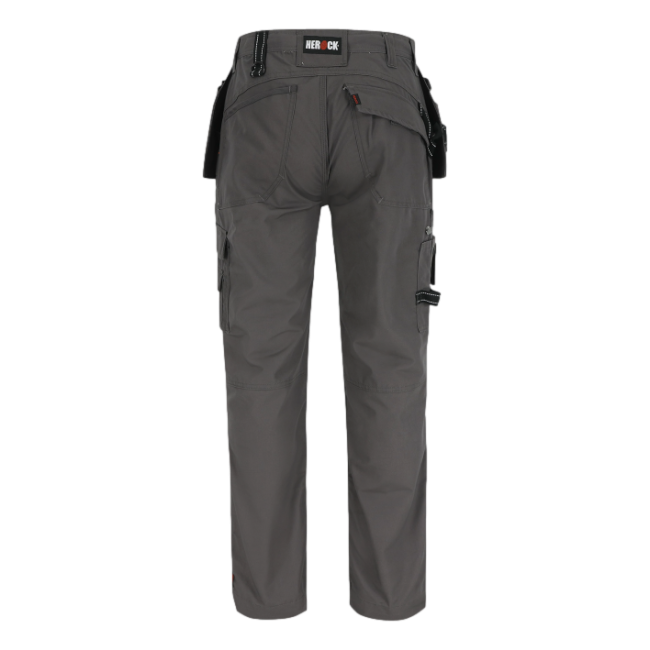Pantalon De Travail Court (short) Högert Lemberg - Gris Foncé, Mixte Polyester-coton, Robuste Et Confortable