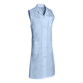 Blouse sans manches polycoton Madona Bleu ciel - SNV