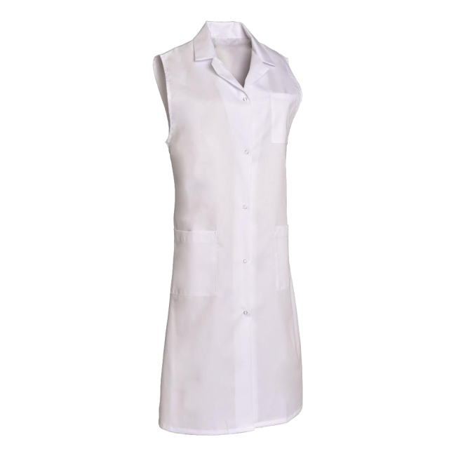 Blouse sans manches polycoton Madona Blanc - SNV