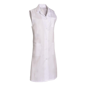 Mouwloze polykatoen blouse Madona Wit - SNV